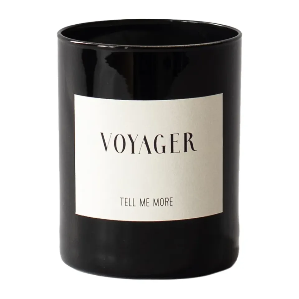 New Tell Me More Vela aromática 48 h, Voyager NegroBlanco