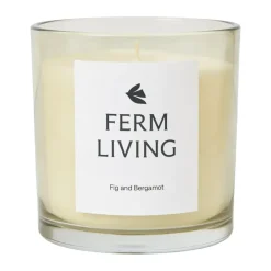 Sale Ferm Living Vela aromática Vitto 45 h, Light Celedon Blanco