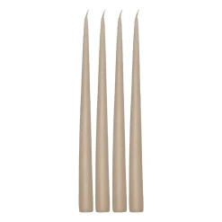 New Scandi Essentials Vela cónica Atmosphere 32 cm, 4 unidades, Sand Beige