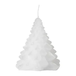 Outlet Broste Copenhagen Vela Granny Christmas tree Ø9x10 cm, Pure White Blanco