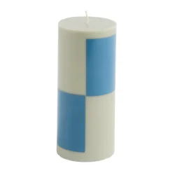 Clearance HAY Vela gruesa Column Candle small 15 cm, Grey-blue GrisAzul
