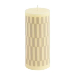 HAY Vela gruesa Column Candle small 15 cm, Cream-sand BlancoBeige