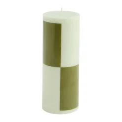 Discount HAY Vela gruesa Column Candle medium 20 cm, Light green-army green Verde