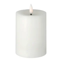Outlet Scandi Essentials Vela gruesa LED Bright Melt 12,5 cm, Blanco
