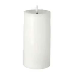 Discount Scandi Essentials Vela gruesa LED Bright Melt 17,5 cm, Blanco