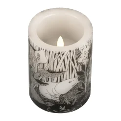 Online Muurla Vela gruesa LED Moomin 10 cm, The pond NegroBlanco