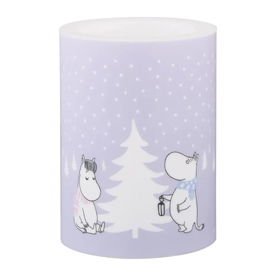 Sale Muurla Vela gruesa LED Moomin 10 cm, Nevada Púrpura