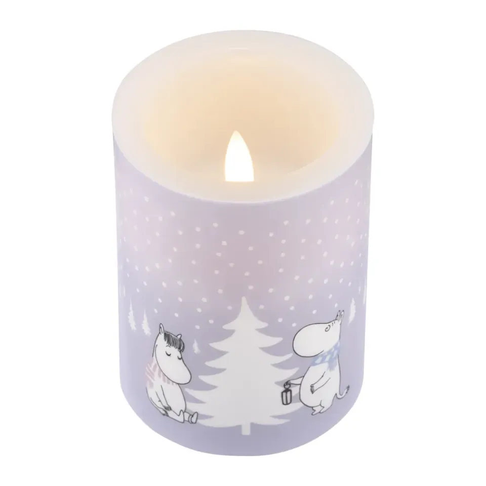 Sale Muurla Vela gruesa LED Moomin 10 cm, Nevada Púrpura