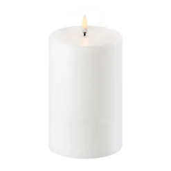 Hot Uyuni Lighting Vela gruesa LED Uyuni Ø10,1 cm, 15,2 cm Blanco