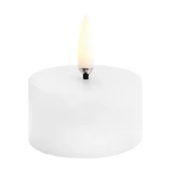 Sale Uyuni Lighting Vela gruesa LED Uyuni Ø5 cm, 2,8 cm Blanco