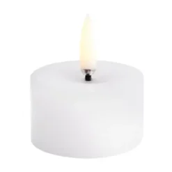 Clearance Uyuni Lighting Vela gruesa Uyuni LED derretida, , Ø5x2,8 cm Blanco