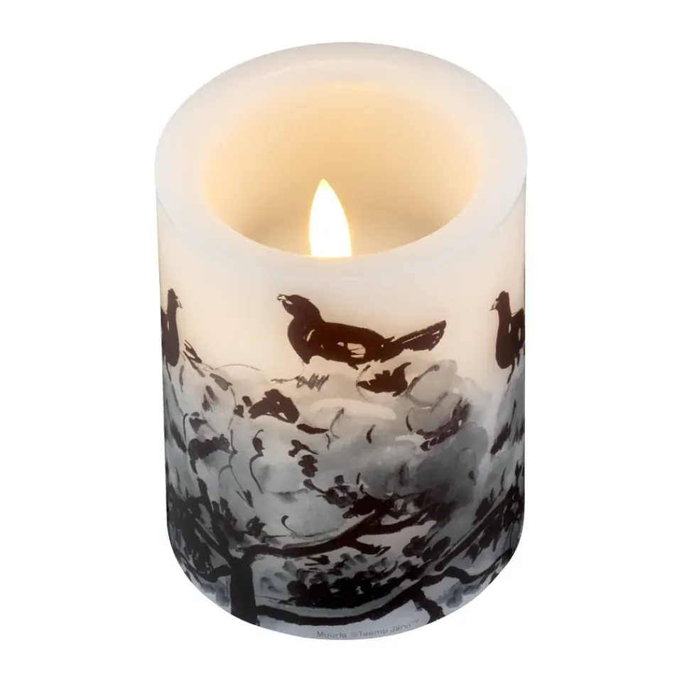New Muurla Vela LED Teemu Järvi x Ø7,5x10 cm, Winter Carpercaillie Beige