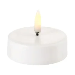 Uyuni Lighting Vela pequeña LED Uyuni , 6,1 x 2,2 cm Blanco