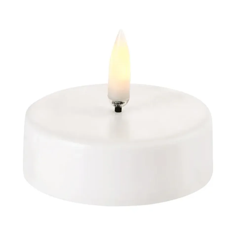 Uyuni Lighting Vela pequeña LED Uyuni , 6,1 x 2,2 cm Blanco