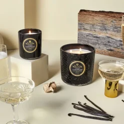 Hot Voluspa Vela perfumada Classic Maison Noir 60 horas, Crisp Champagne Color doradoNegro