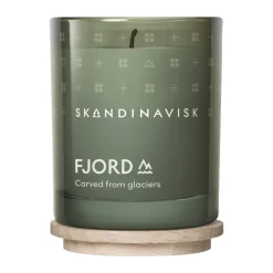 Hot Skandinavisk Vela perfumada con tapa Fjord, 65 g Verde
