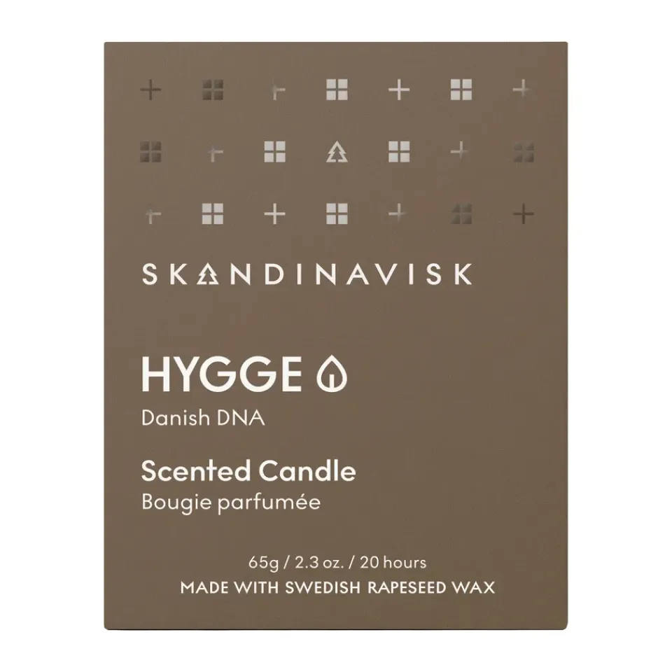 Sale Skandinavisk Vela perfumada con tapa Hygge, 65 g Marrón