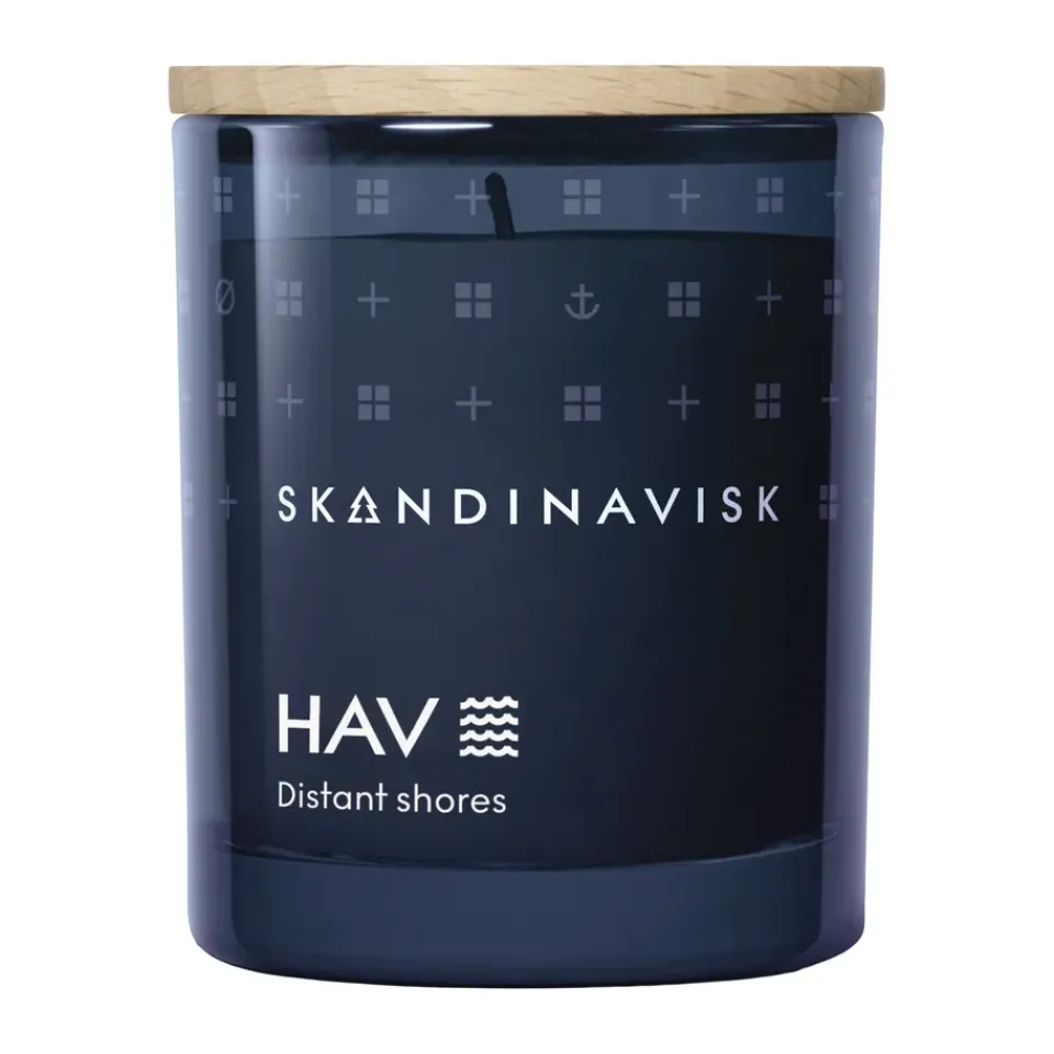 Clearance Skandinavisk Vela perfumada con tapa Hav, 65 g Azul