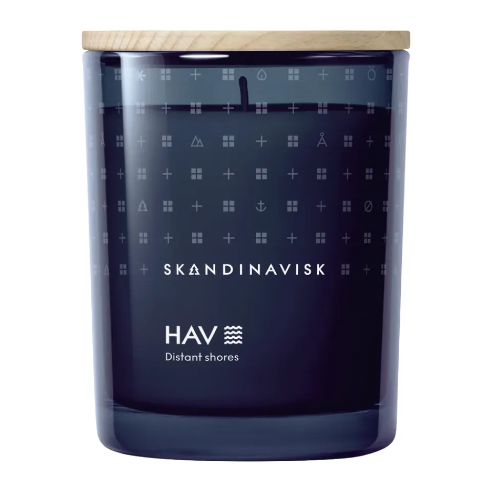 Outlet Skandinavisk Vela perfumada con tapa Hav, 200 g Azul