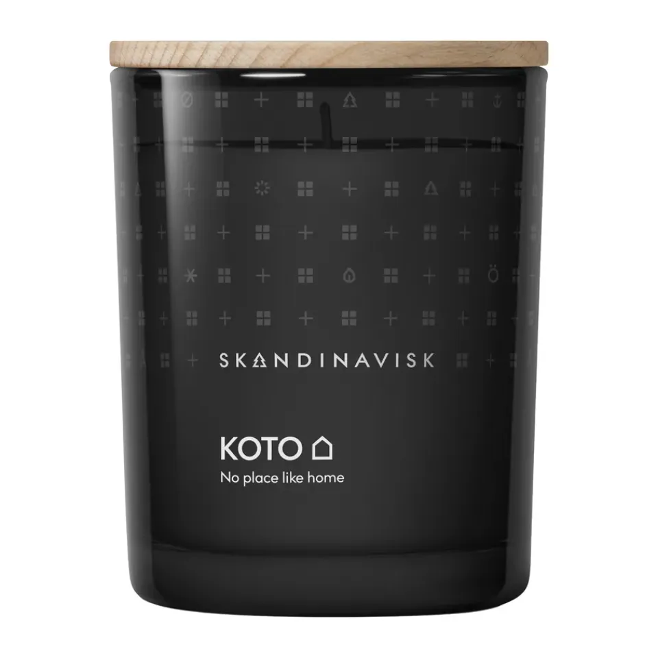 Clearance Skandinavisk Vela perfumada con tapa Koto, 200 g Negro