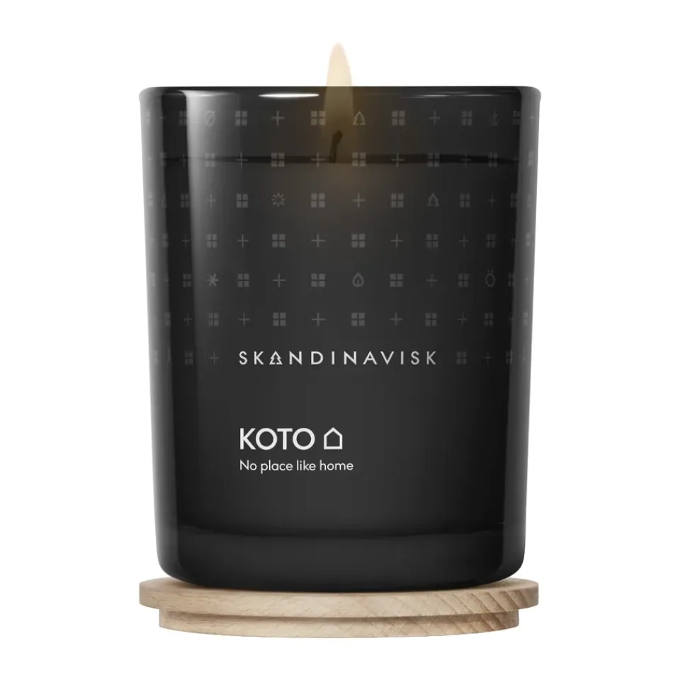 Clearance Skandinavisk Vela perfumada con tapa Koto, 200 g Negro