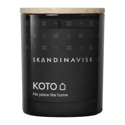 Outlet Skandinavisk Vela perfumada con tapa Koto, 65 g Negro
