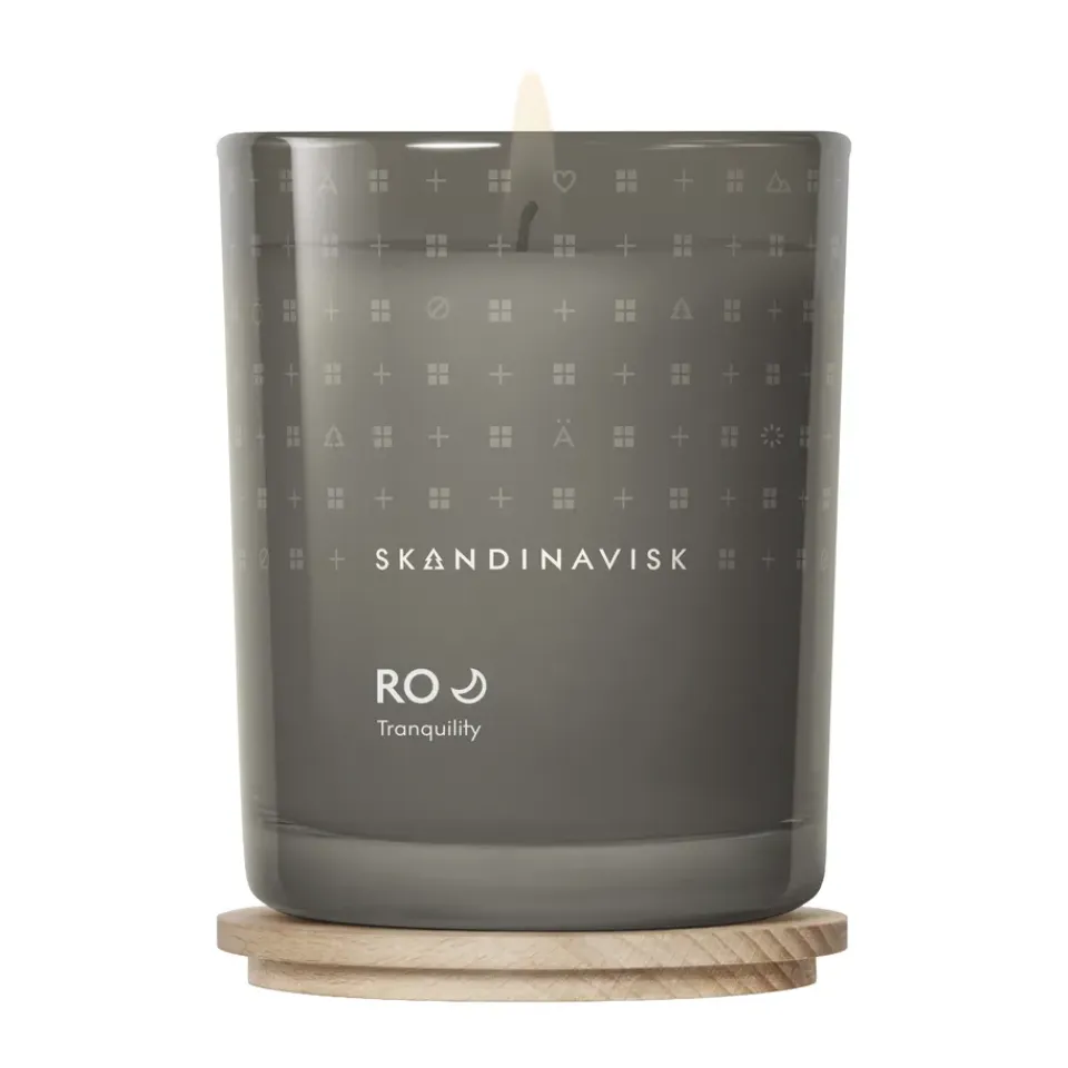 New Skandinavisk Vela perfumada con tapa Ro, 200 g Beige