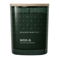 Hot Skandinavisk Vela perfumada con tapa Skog, 200 g Verde