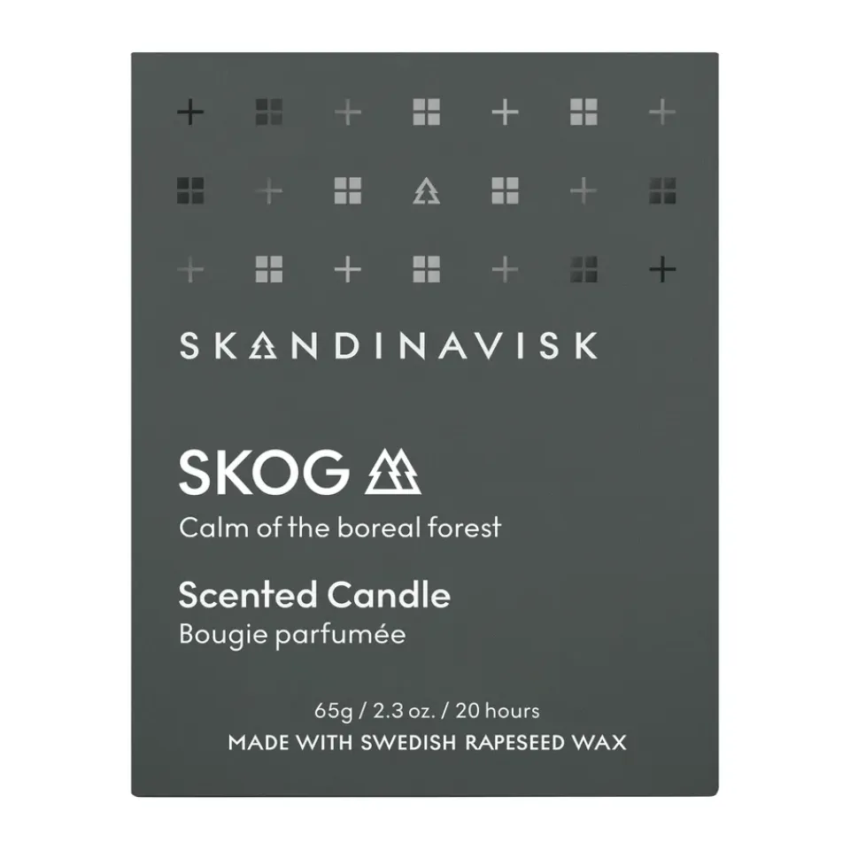 Best Skandinavisk Vela perfumada con tapa Skog, 65 g Verde