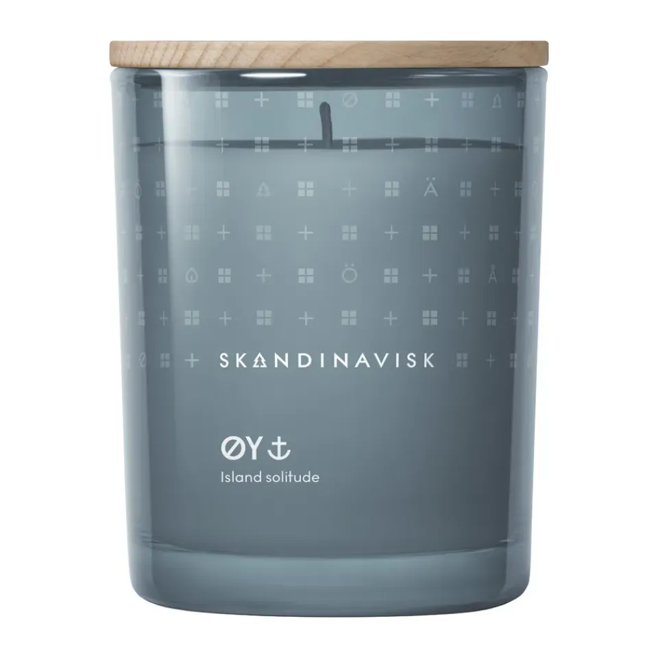 Best Skandinavisk Vela perfumada con tapa Øy, 200 g Azul