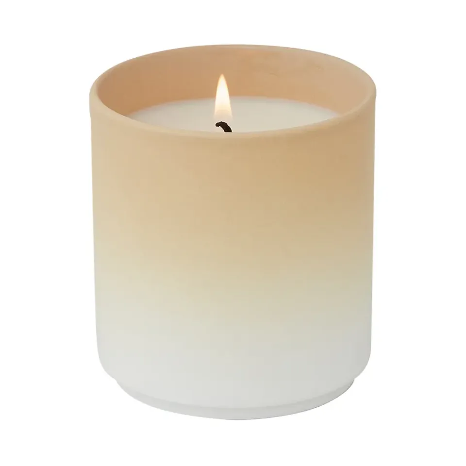 Design Letters Vela perfumada dip dye Ø8 cm, Beige