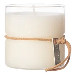 ERNST Vela perfumada en vaso con cintura Ø5,8 cm, Tid till ingenting TransparenteBlanco