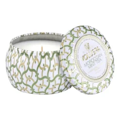 Sale Voluspa Vela perfumada Maison Blanc Mini Tin 25 horas, Moroccan Mint Tea VerdeBlanco