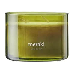 Clearance Meraki Vela perfumada , 60 horas, Lavender rain Verde