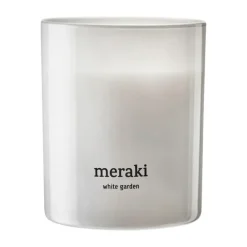 Clearance Meraki Vela perfumada , 35 horas, White garden Blanco