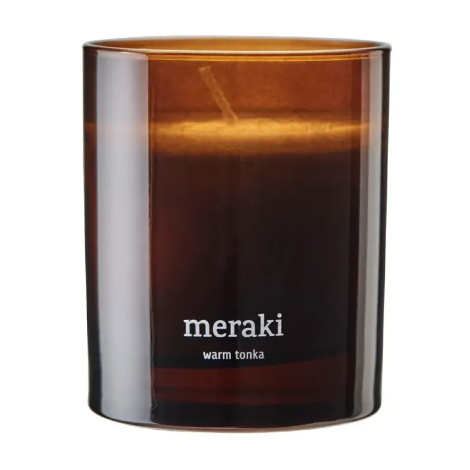 Online Meraki Vela perfumada , 35 horas, Warm tonka Marrón