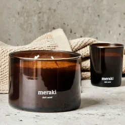 Online Meraki Vela perfumada , 60 horas, Dark wood Marrón