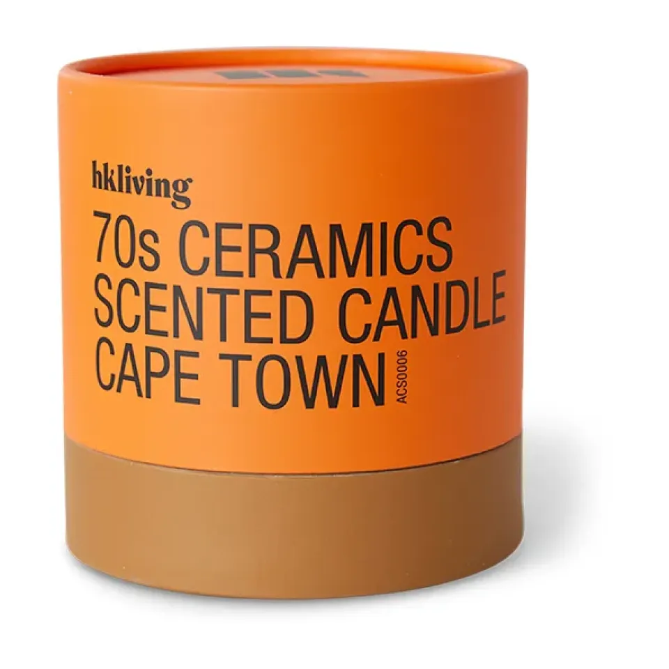 HKliving Vela perfumada 70's, 50 h, Cape Town PúrpuraNaranja
