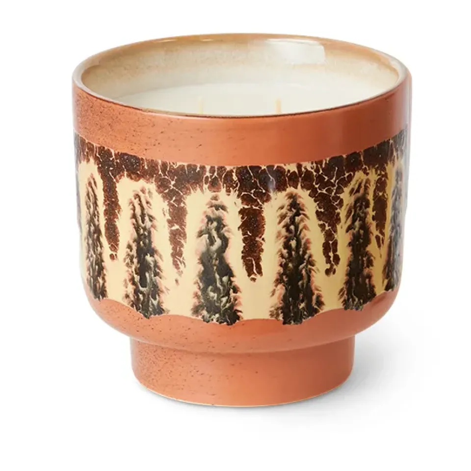 New HKliving Vela perfumada 70's, 50 h, Kyoto Naranja
