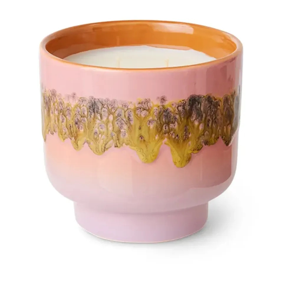 New HKliving Vela perfumada 70's, 50 h, Miami RosaMulti