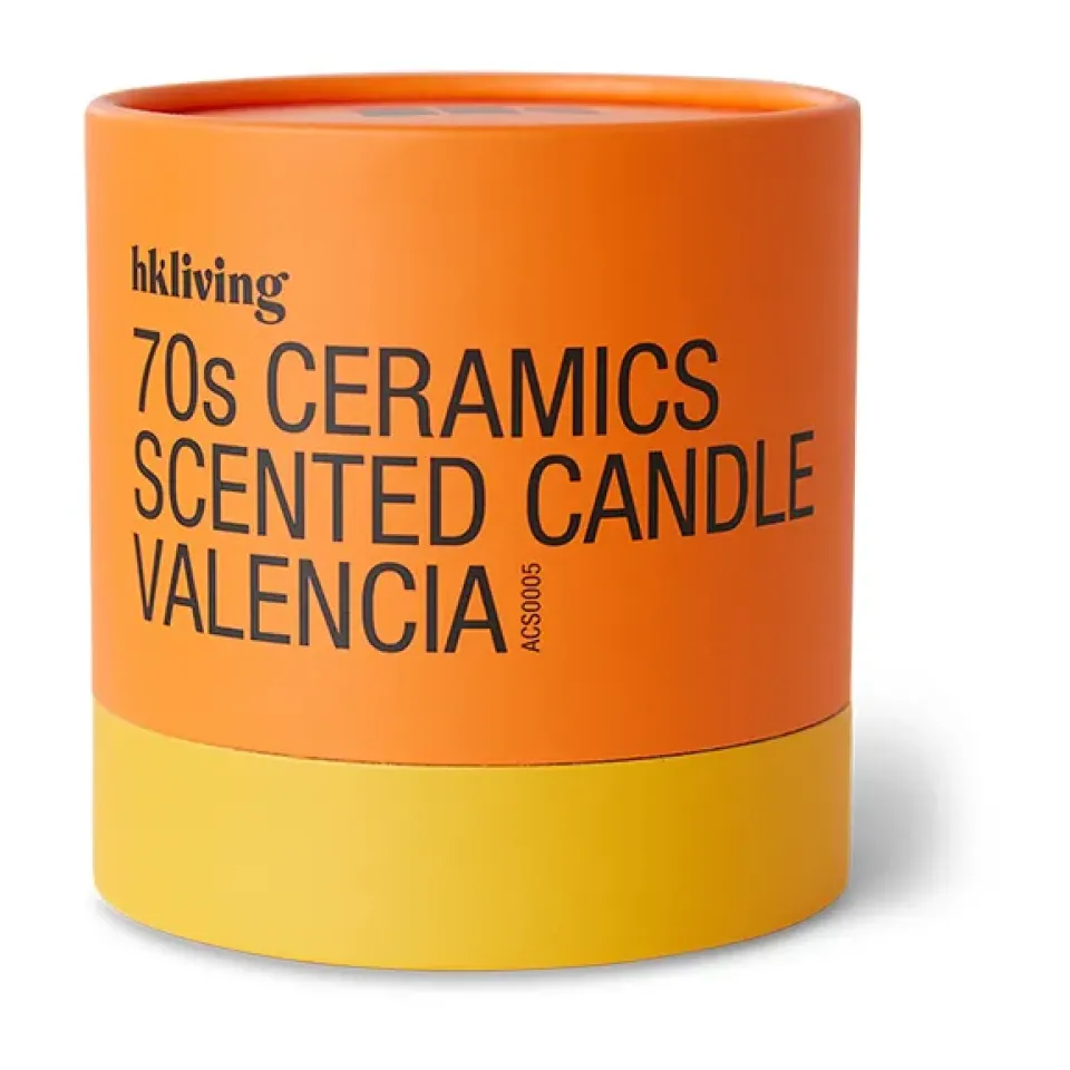 New HKliving Vela perfumada 70's, 50 h, Valencia MarrónAmarillo
