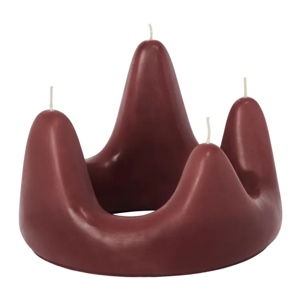 Hot Ferm Living Vela Stala candle ring, Dark grape Rojo