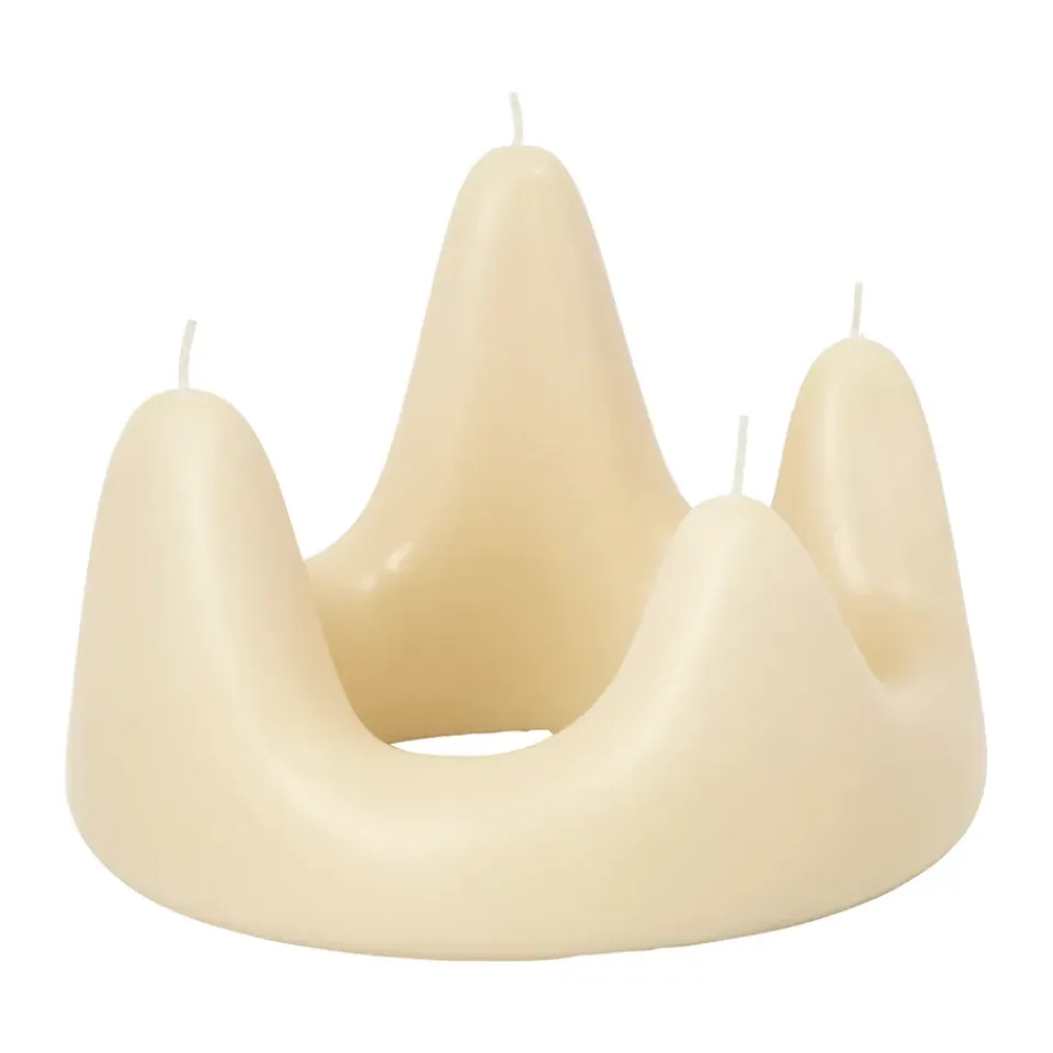 Clearance Ferm Living Vela Stala candle ring, Sand Beige