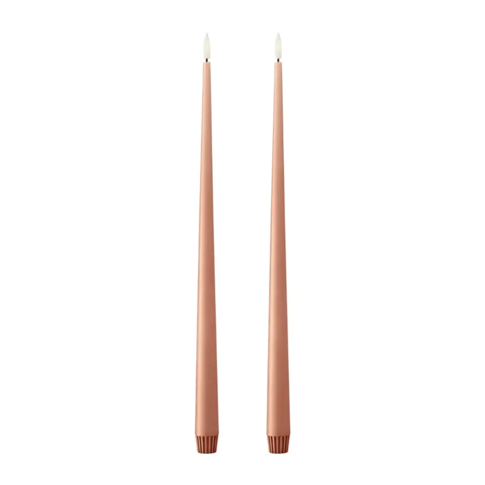 Best Ester & erik Velas LED , 2-pack, 20 Rosy caramel, 40 cm Rosa