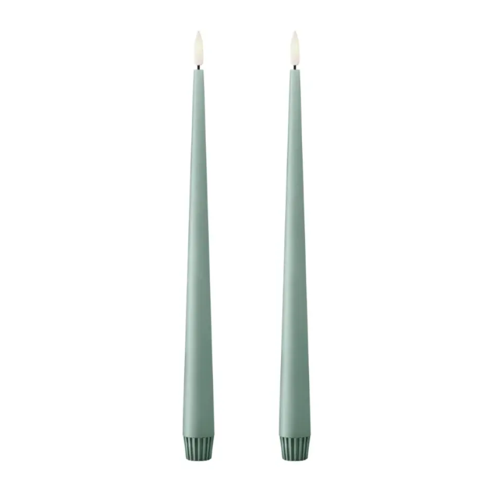Best Ester & erik Velas LED , 2-pack, 67 Jade stone , 30 cm Verde