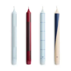 Hot HAY Velas Pattern 4-pack, Blues-bordeaux Azul