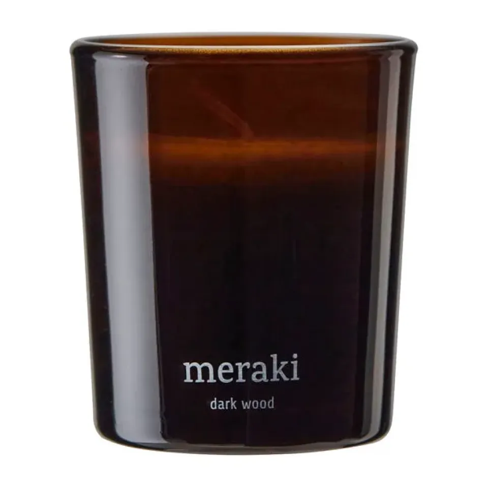 Meraki Velas perfumadas 12 horas 12, 2-pack, Dark wood Marrón