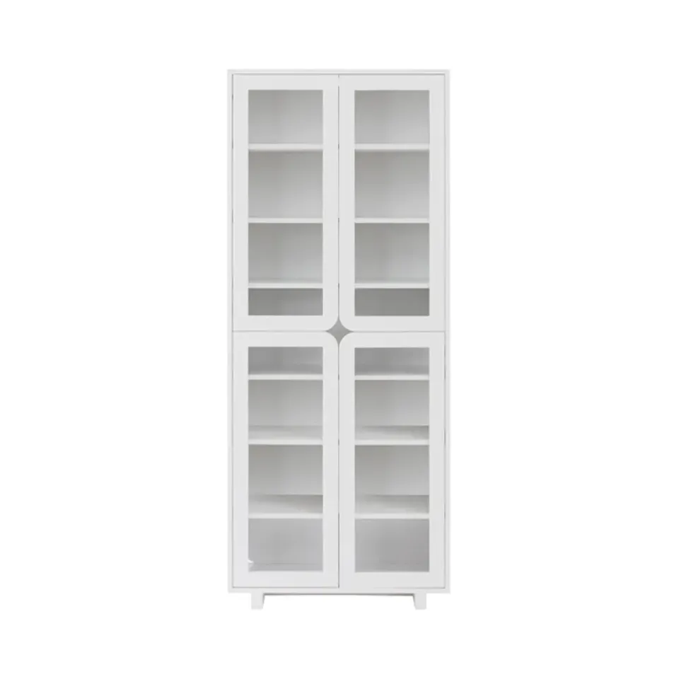 Outlet 1898 Vitrina alta Vidja, Lacado Blanco