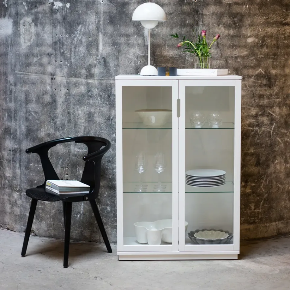Hot Mavis Vitrina Aoko 120 cm, Lacado Blanco