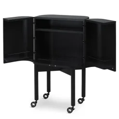 Outlet Northern Vitrina bar con ruedas Loud , Negro